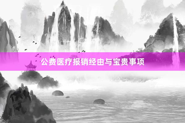 公费医疗报销经由与宝贵事项